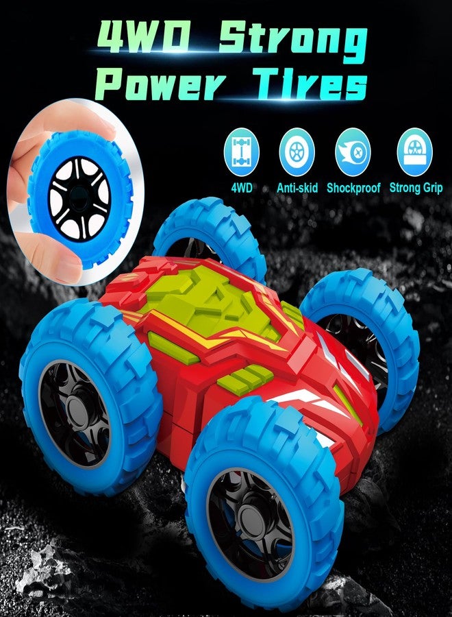 MSHALADE Toddlers Car Toys for 1-3, Toys Cars for Ages 2-4, Double-Sided Monster Truck Toys, Stunt Push and Go Friction Cars, 3 Year Old Boy Toys, Toy Cars for 2 3 4 5 6 Year Old Boy Christmas Birthday Gift - Image 4